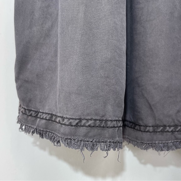 Anthropologie Dark Gray Jenee Tiered Tunic Dress L Large Summer Swing Pockets - Picture 10 of 16